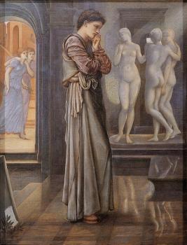 Sir Edward Coley Burne-Jones : Pygmalion and the Image 1 The Heart Desires